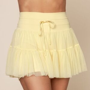 Popflex Active Blogilates Cassey Ho Pirouette Skort Buttercream Yellow Large